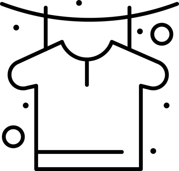 Иконка Сушки Одежды Смешанной Категории — стоковый вектор
