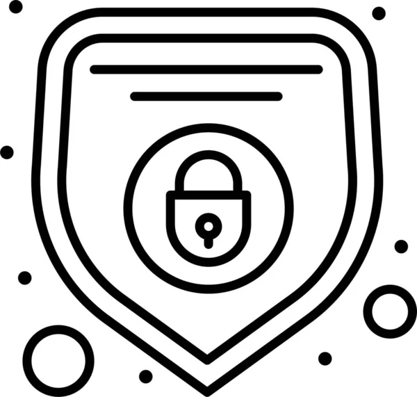Network Protection Security Icon Marketingseo Category — Stock Vector