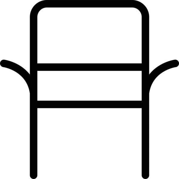 Aparelhos Cadeira Móveis Ícone — Vetor de Stock