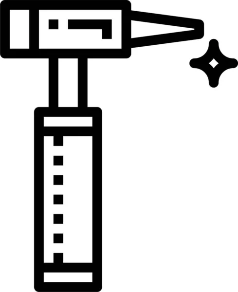 Пробы Уха Медицинской Иконки Стиле Наброска — стоковый вектор
