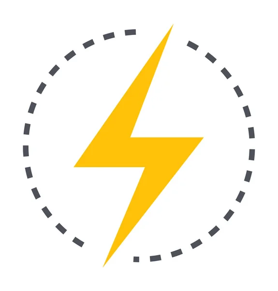 Icono Carga Energía Eléctrica Estilo Filledoutline — Vector de stock