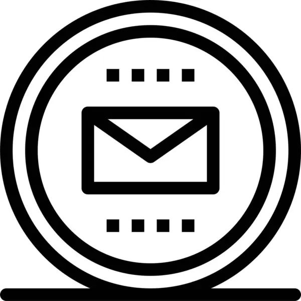 Ícone Envelope Mail Básico — Vetor de Stock