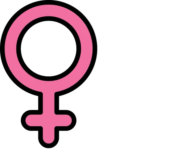 Feministický Feminismus Mezinárodní Ženský Den Ikona — Stockový vektor