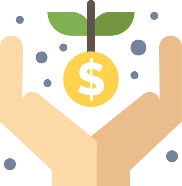 Crowd Donation Funding Icon — Stock Vector