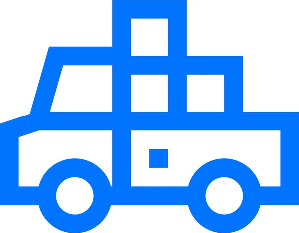 Delivery Home Logistic Icon Filledoutline Style — Διανυσματικό Αρχείο