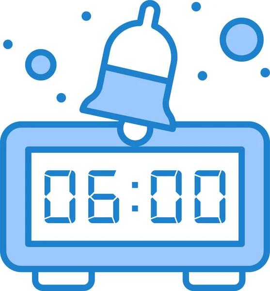 Alarm Clock Morning Icon — Stock Vector