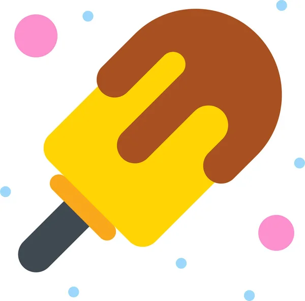 Икона Мороженого Десертом Летней Категории — стоковый вектор