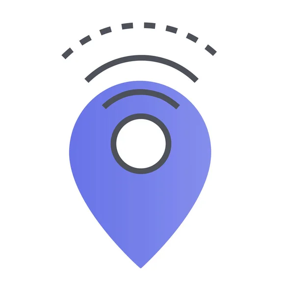 Icono Tecnología Wifi Spot Estilo Filledoutline — Vector de stock