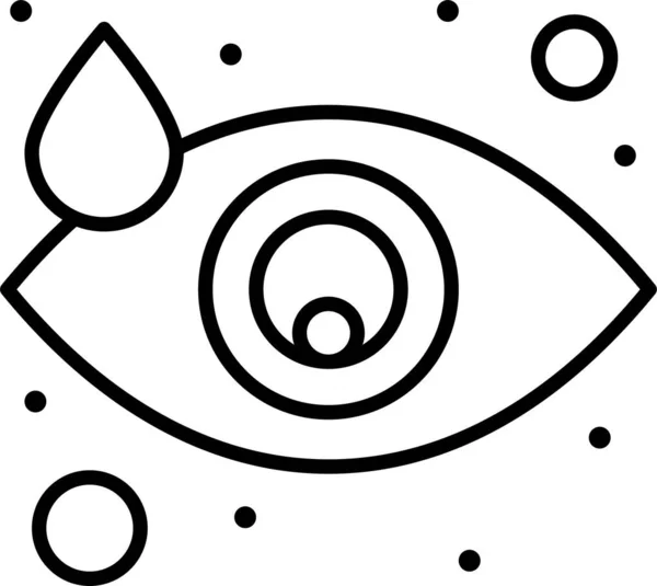Значок Плачущего Глаза — стоковый вектор