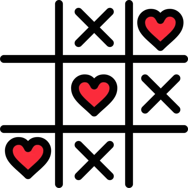 Spel Hjärta Kärlek Ikon Loveromance Kategori — Stock vektor
