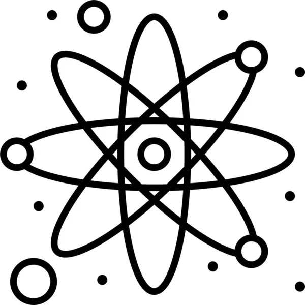 Icono Investigación Laboratorio Atómico — Vector de stock
