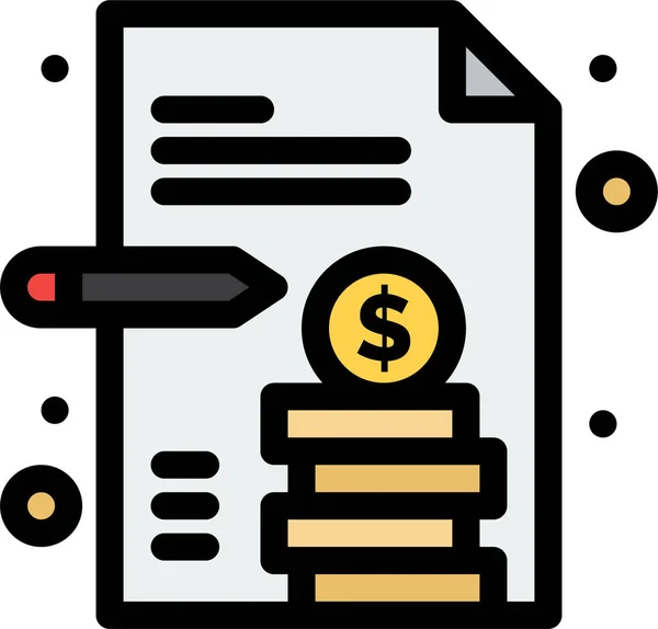 Business Paper Report Icon — Stockový vektor