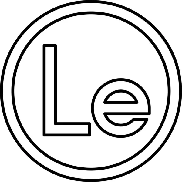 Leone Sierra Leonean Leone Icon — Stockvektor