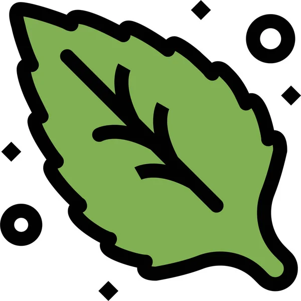 Ambiente Icono Hoja Verde — Vector de stock