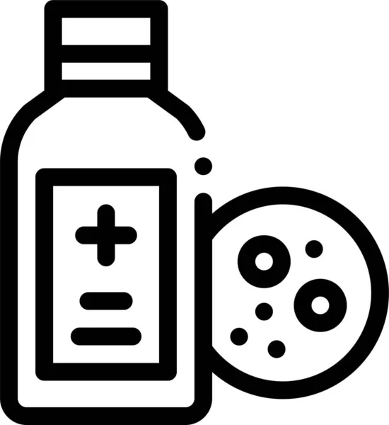 Bottle Care Dermatitis Icon — Stockvector