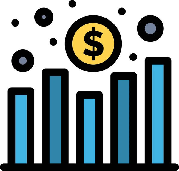 Chart Increase Profit Icon — Stock Vector