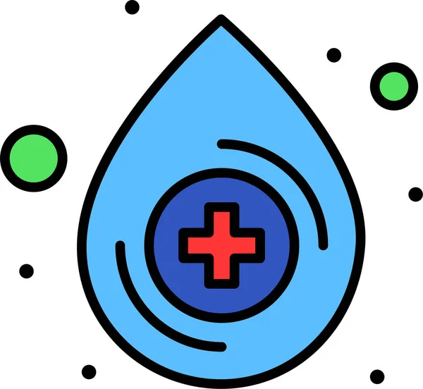 Blood Drop Medical Icon — Stock Vector