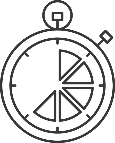 Uhr Stoppuhr Symbol — Stockvektor