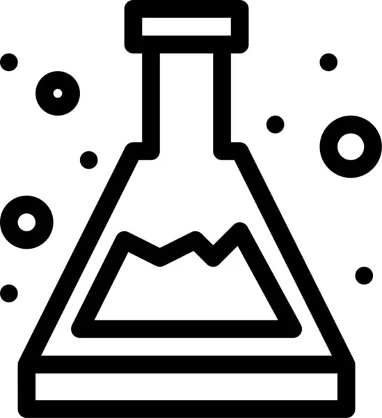 科学研究类别中的酸烧杯化学图标 — 图库矢量图片