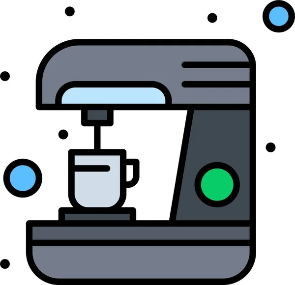 Koffiekeuken Machine Pictogram — Stockvector