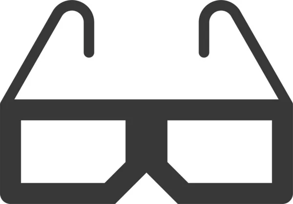 Ícone Óculos Jogo Bugiganga Estilo Sólido —  Vetores de Stock