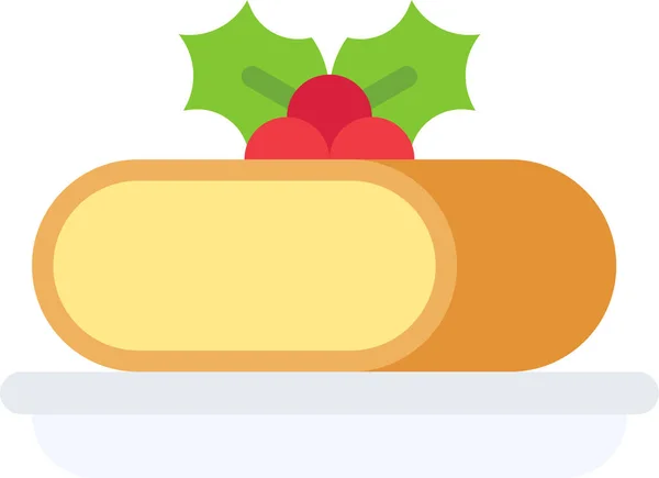 Icône Mazipan Alimentaire Noël Dans Catégorie Noël — Image vectorielle