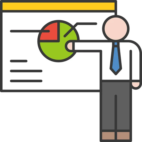 Ícone Fundo Finanças Negócios Estilo Filledoutline — Vetor de Stock