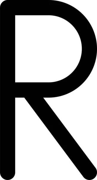 Значок Валютного Знака Rand — стоковый вектор