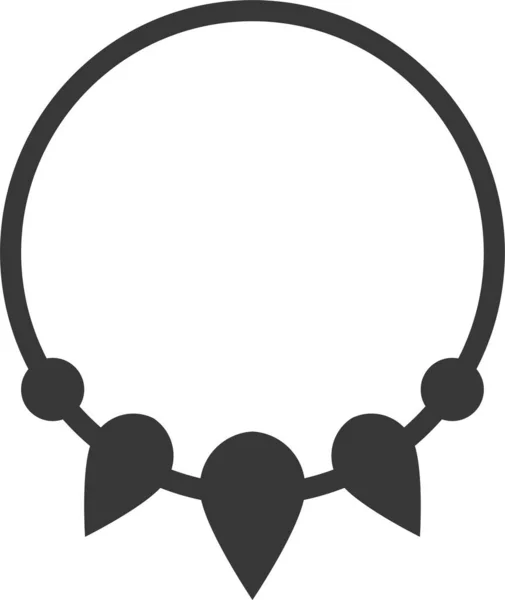 Icono Joyería Piedras Preciosas Moda Estilo Sólido — Vector de stock