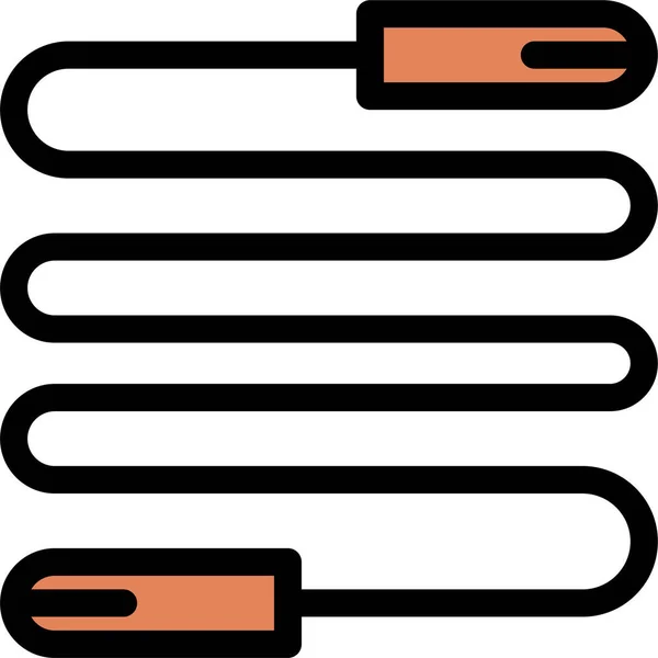 Fitness Jump Rope Icon — Stock Vector
