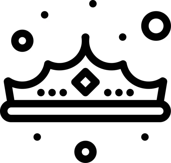 服装饰品系列中的皇冠时尚珠宝图标 — 图库矢量图片