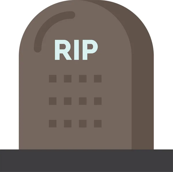 Morte Grave Cemitério Ícone —  Vetores de Stock