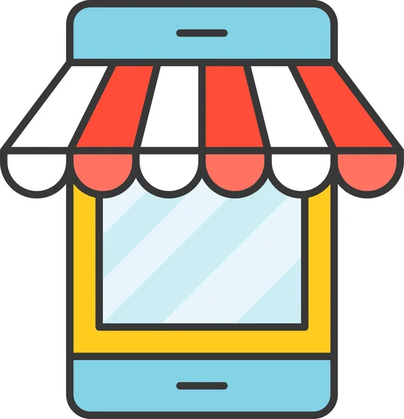 Marketing Online Shopping Shop Icon — Stock Vector