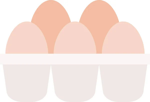 Празднование Иконы Пасхального Яйца Плоском Стиле — стоковый вектор