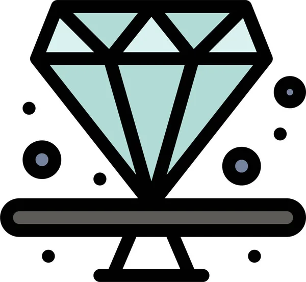 Diamond Jewel Premium Icon — Stock Vector