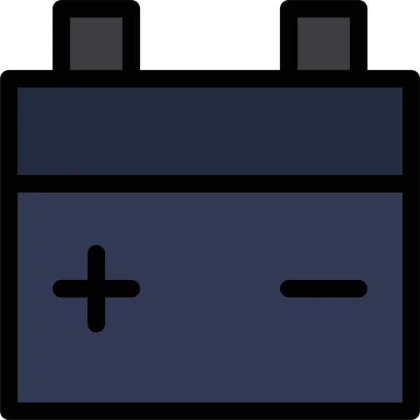 Batterij Van Voertuigen Pictogram — Stockvector