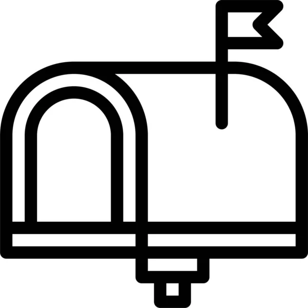 Box Mitteilung Kontakt Symbol — Stockvektor