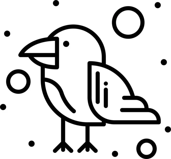 Vogel Karneval Papagei Ikone — Stockvektor