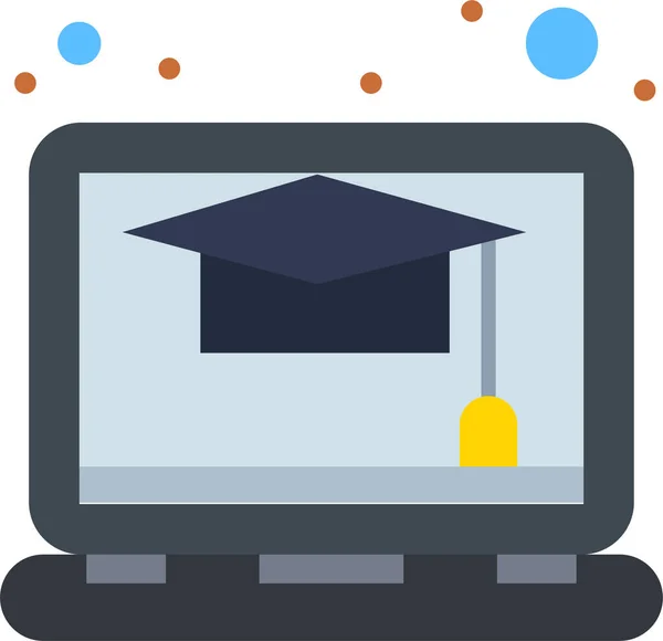 Education Online Study Icon — Stock Vector