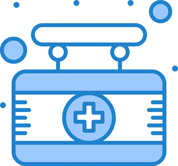 Tablero Hospital Icono Médico — Vector de stock