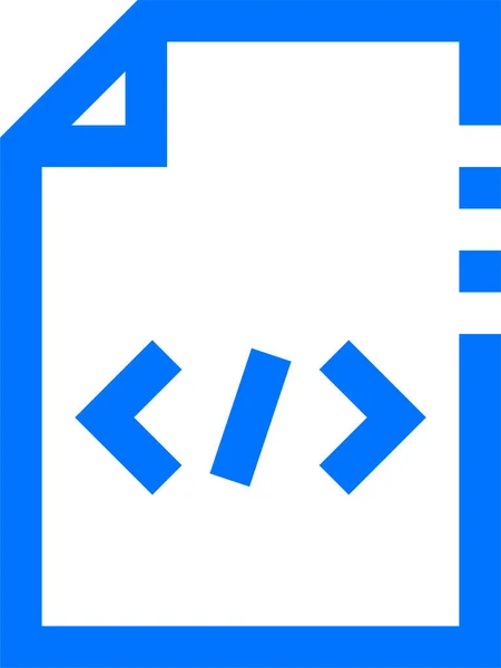 Code Document Files Icon Outline Style — 스톡 벡터