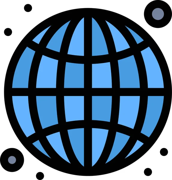 Ikona Globe Internet Seo — Stockový vektor