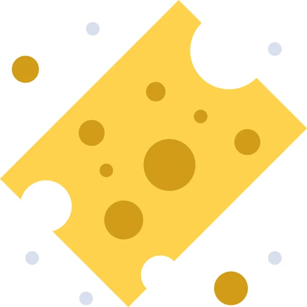 食品饮料类别中的奶酪食品图标 — 图库矢量图片