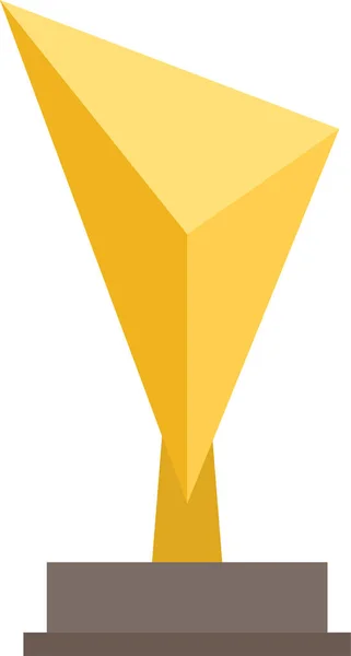 Award Champion Trophy Icon Flat Style — Stock Vector