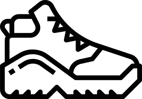 Botas Campamento Icono Camping Categoría Recreationhobby — Vector de stock