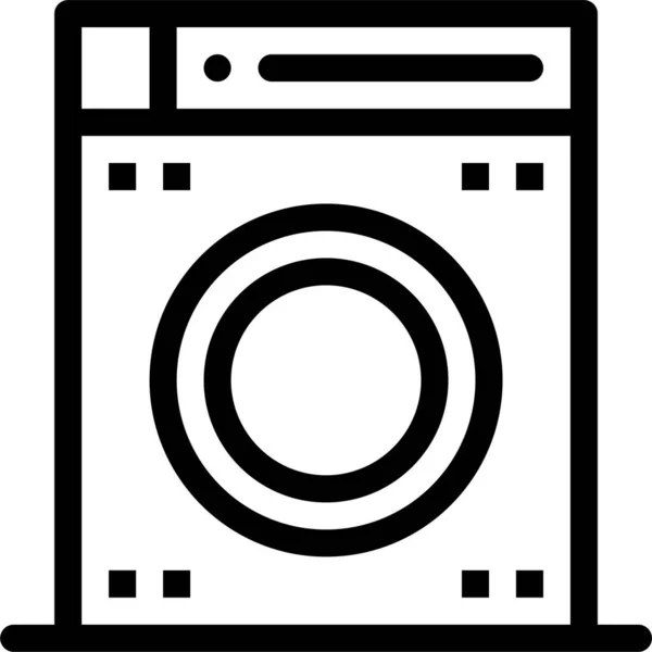 Máquina Baño Icono Lavado — Vector de stock