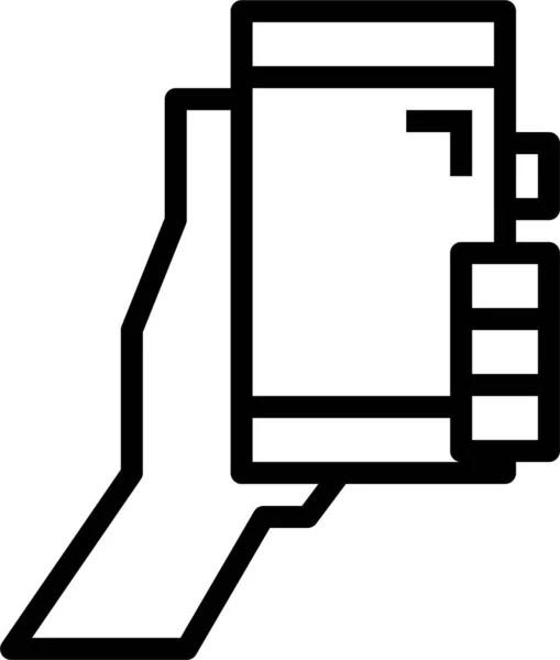 手机图标 轮廓式 — 图库矢量图片