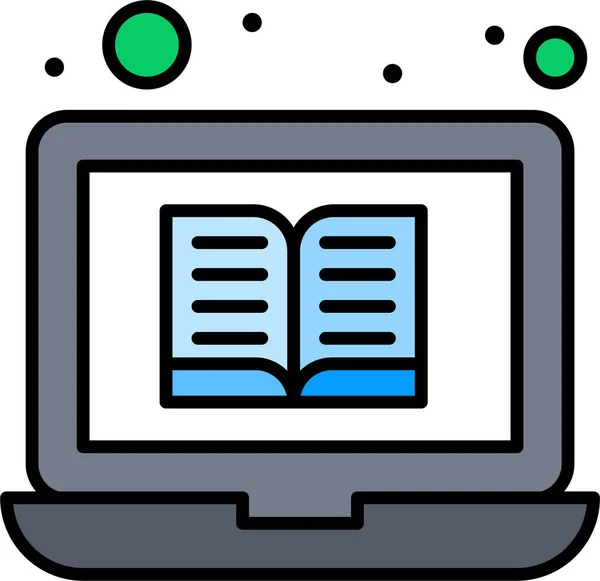 Educación Portátil Biblioteca Icono — Vector de stock