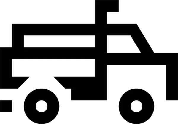 Icono Del Contorno Del Vehículo Transporte Estilo Contorno — Vector de stock