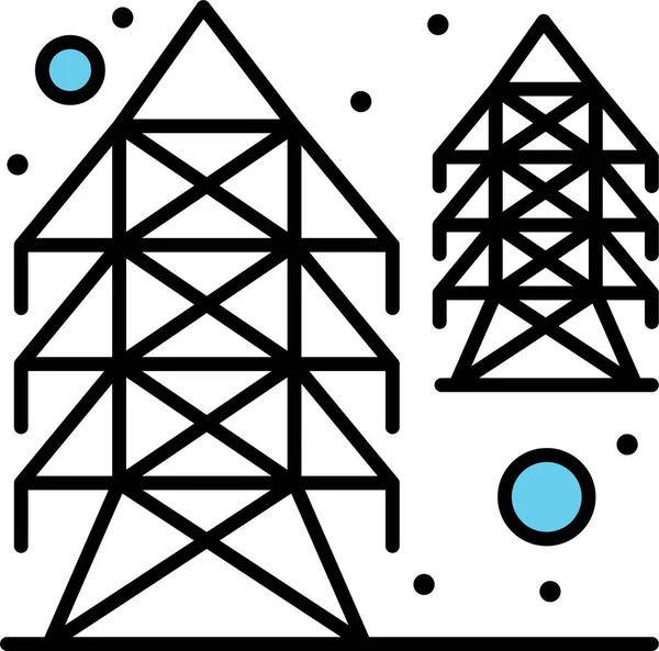 Electricity Power Supply Icon Citiesurbandesign Category — Stockvector